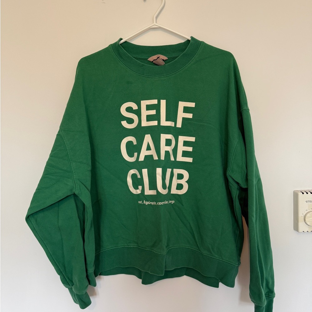 H&M Green Self Care Club Women's Sweater